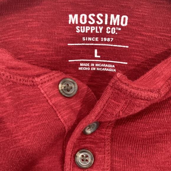 Mens red longsleeve shirt - Picture 3 of 3